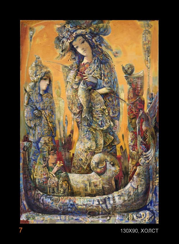 Painting — Oil & gilt on canvas (2010). Abel Karen Kazinyan.